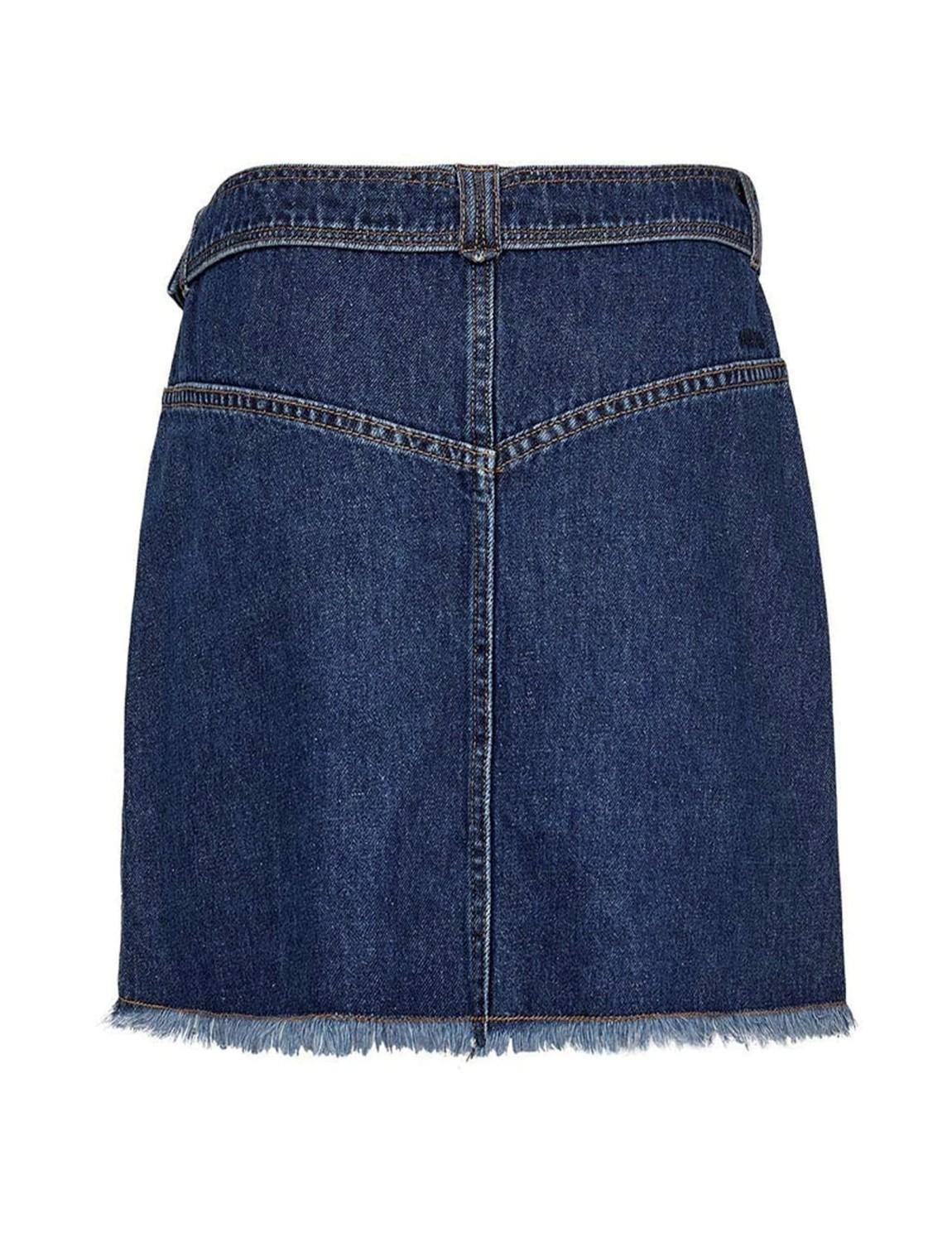 Gossia LizGO Skirt dark blue wash denim, bilde 2 av 3