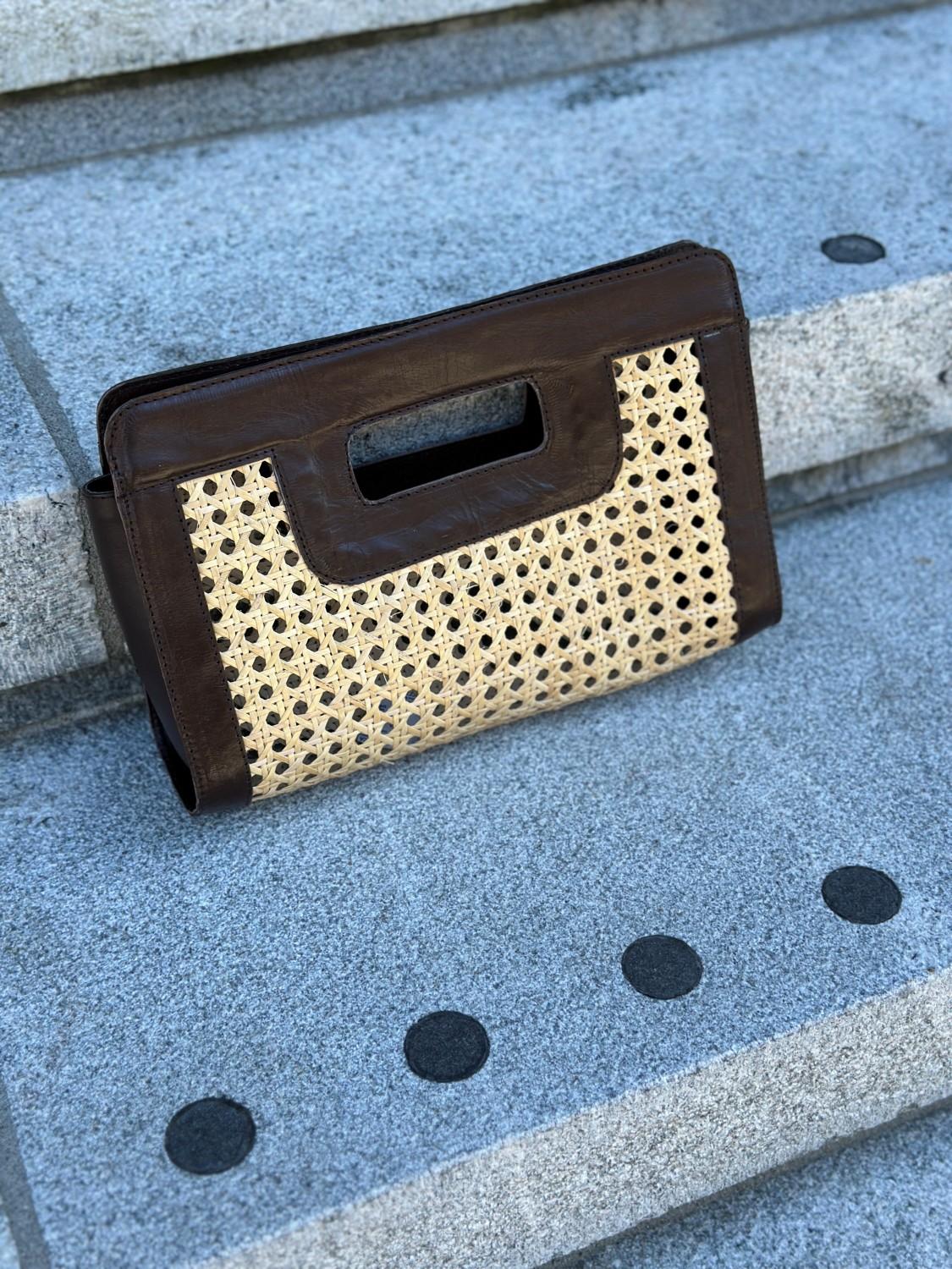 BY TAC liten clutch mørk brun, bilde 3 av 3