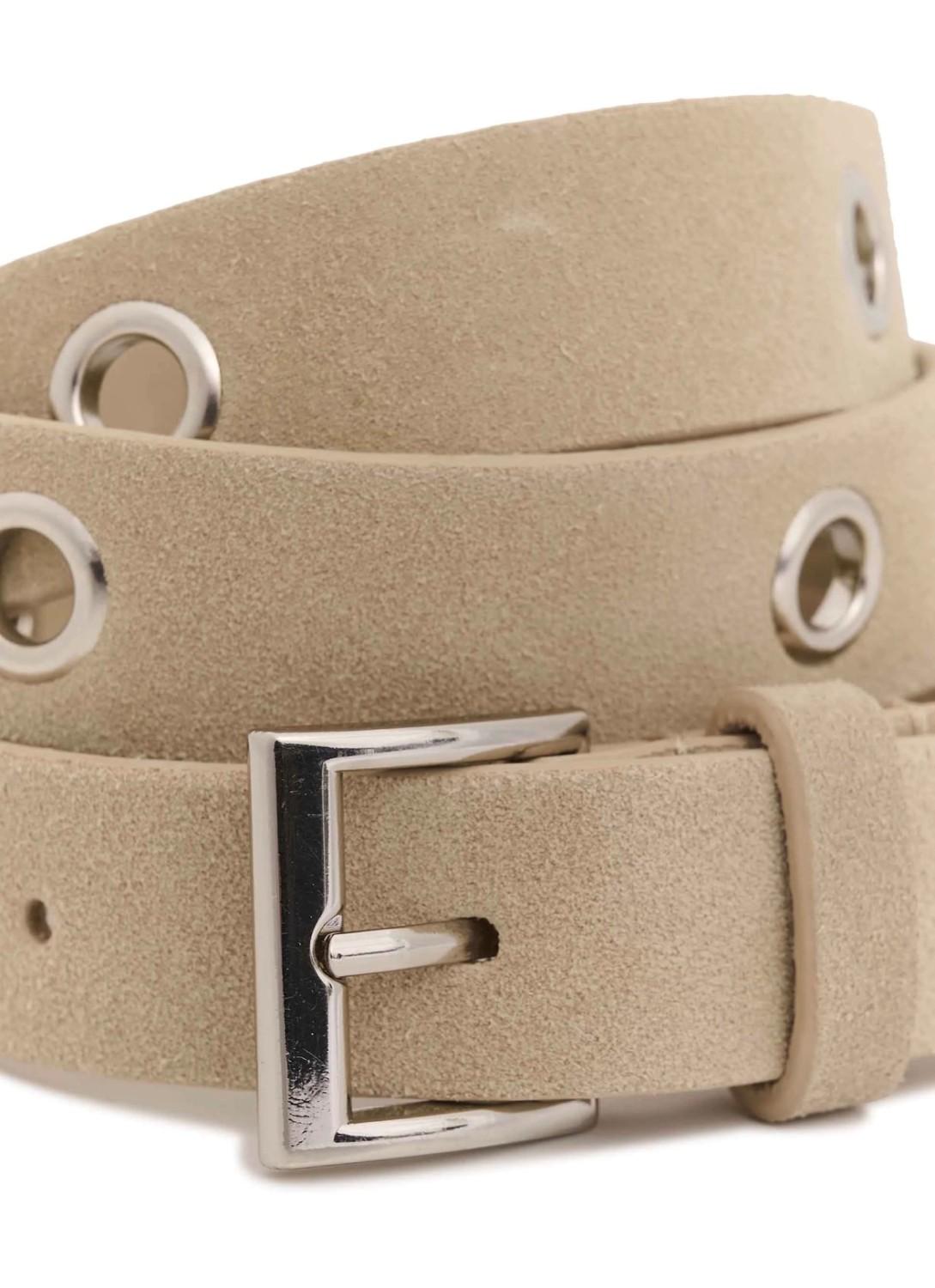 Soaked In Luxury SLCalilje Eyelets suede belt Sand, bilde 3 av 3