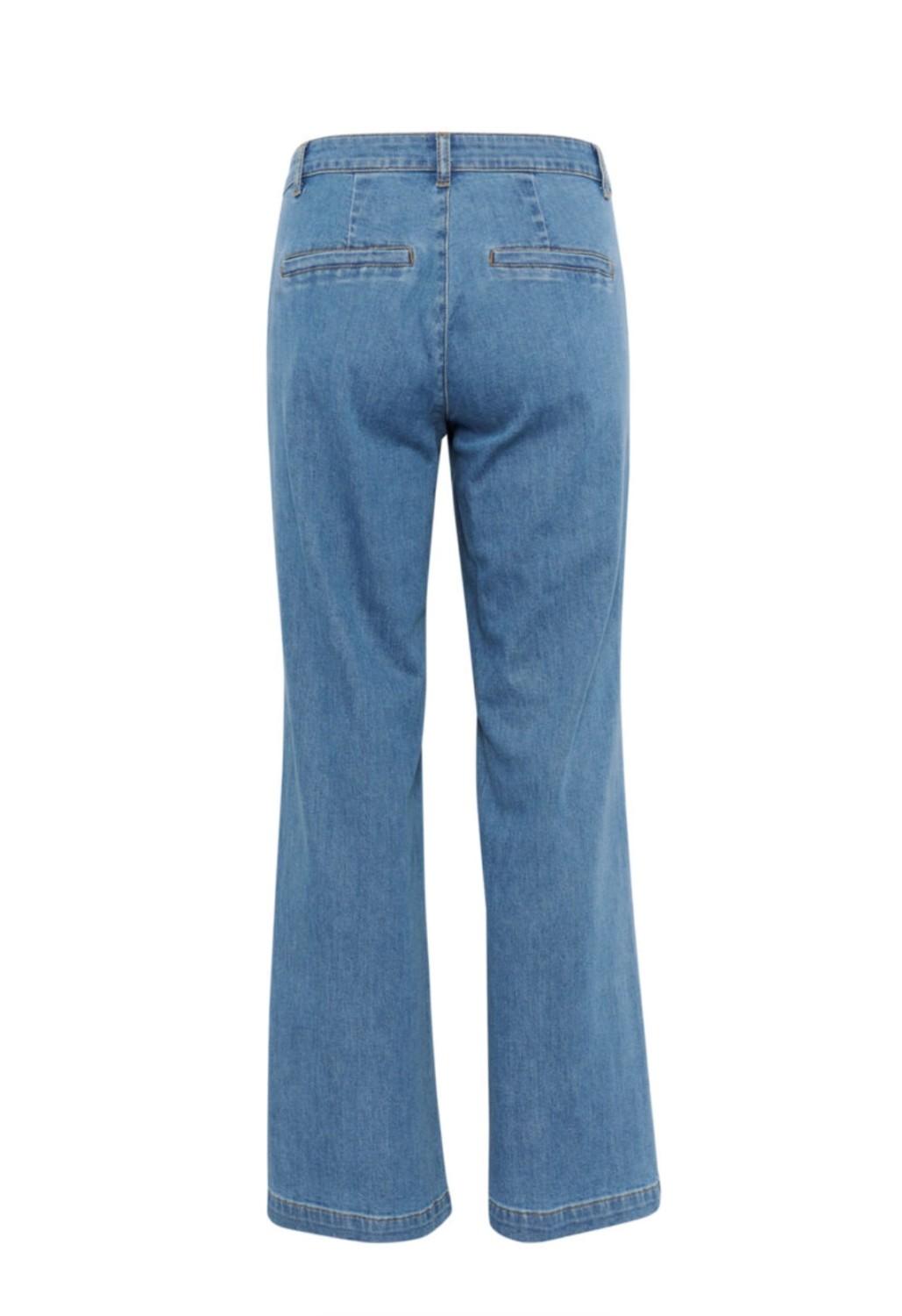 My Essential Wardrobe Jeans wide 30 the lara 115 medium clear blue wash, bilde 5 av 5