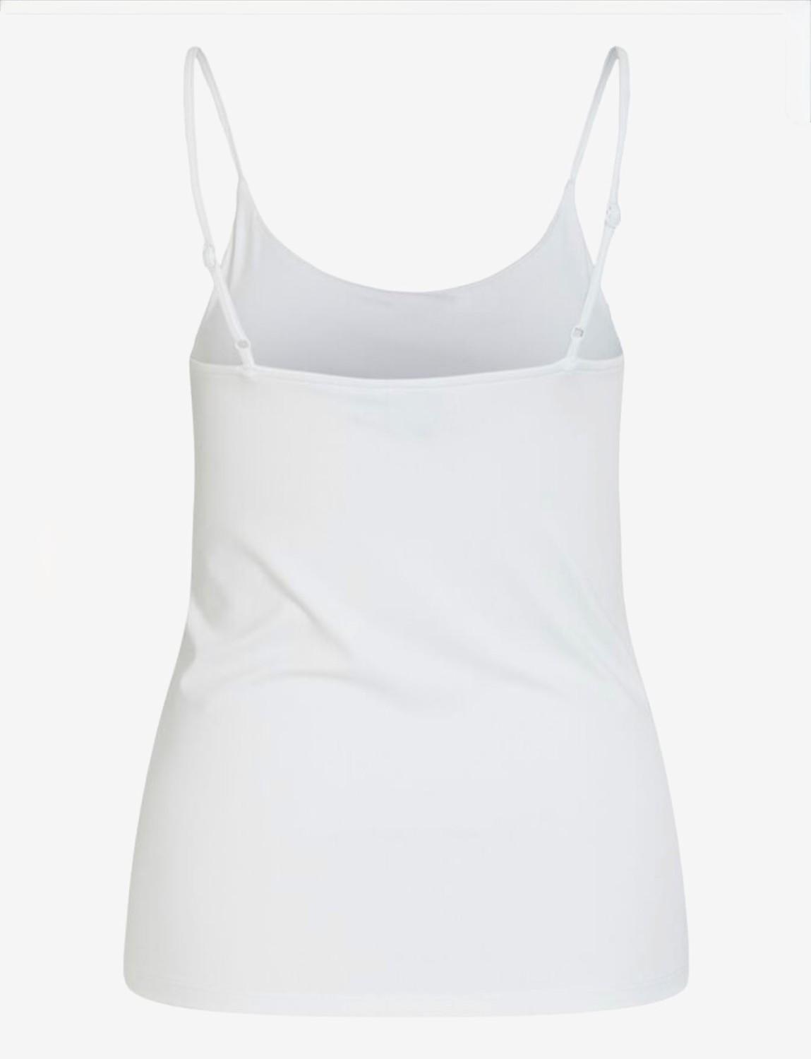 VILA VIKENZA singlet tynn stropp optical snow hvit noos, bilde 2 av 5