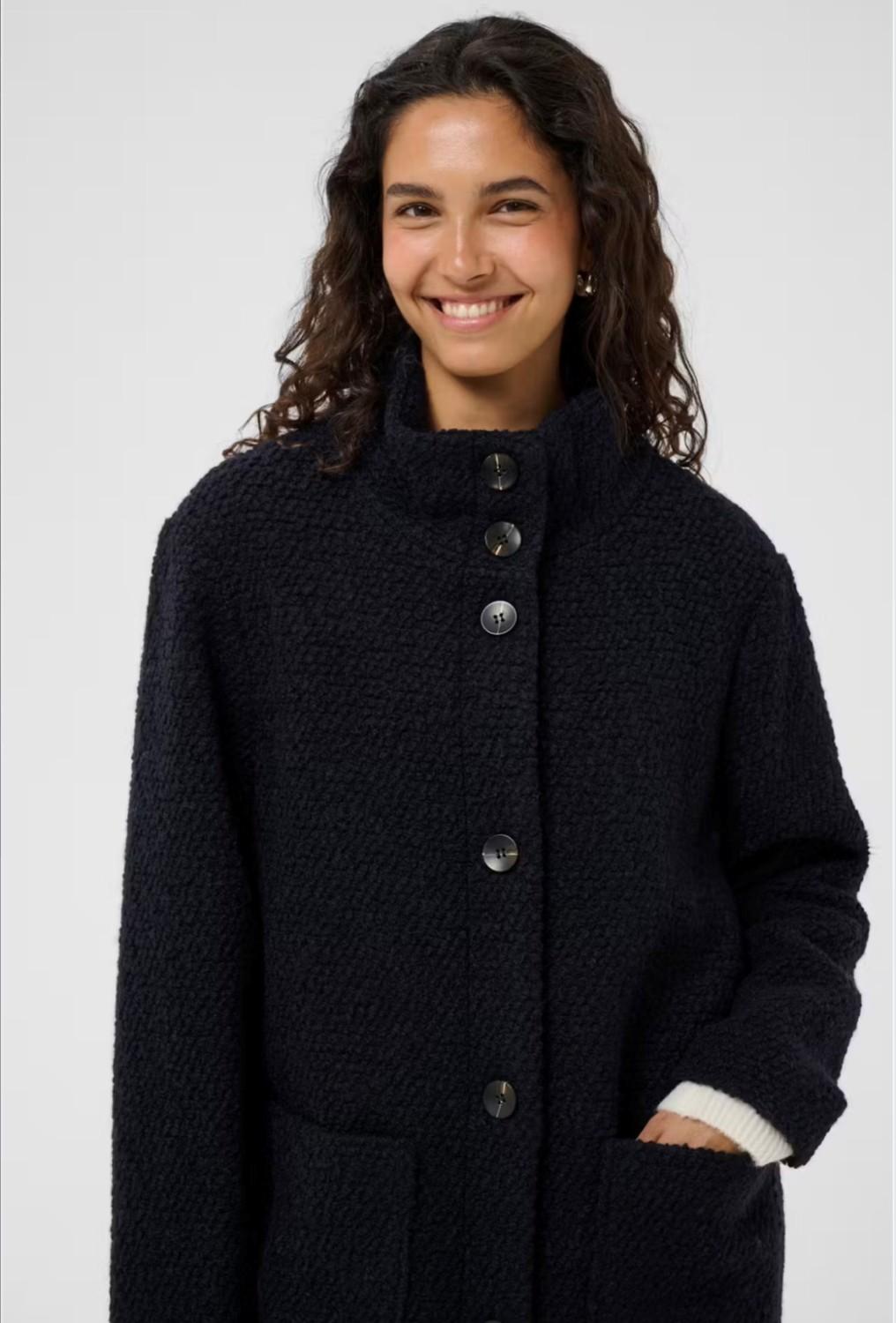 Saint Tropez FerddySZ wool coat sort, bilde 3 av 6