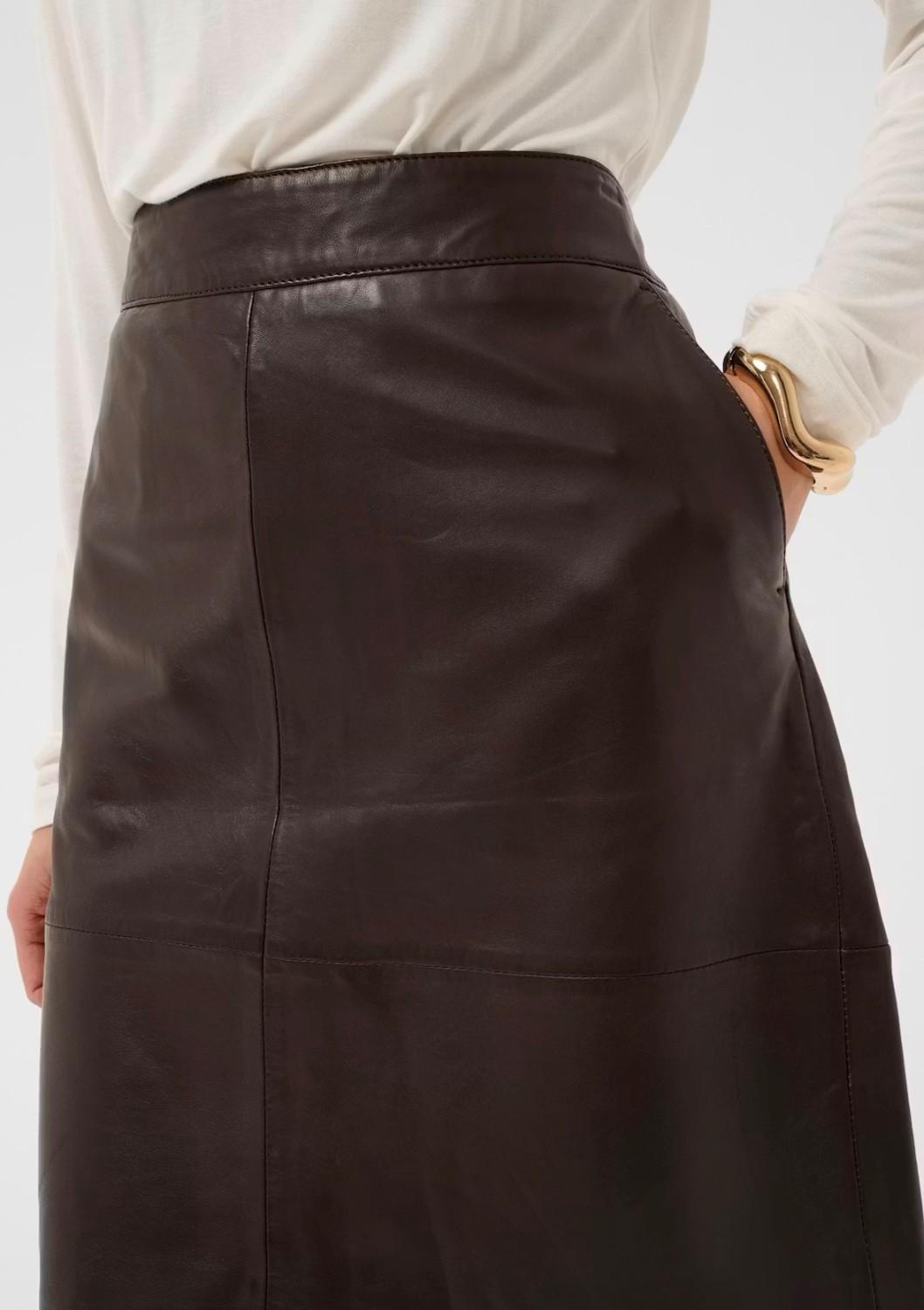Culture CUberta leather skirt coffee bean, bilde 5 av 7