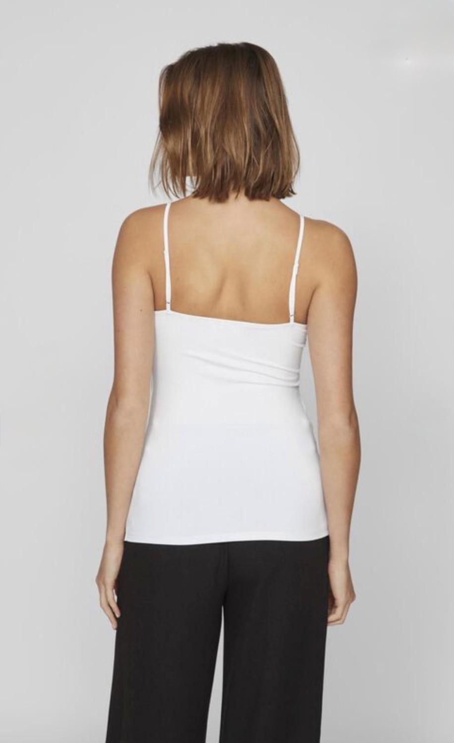 VILA VIKENZA singlet tynn stropp optical snow hvit noos, bilde 5 av 5