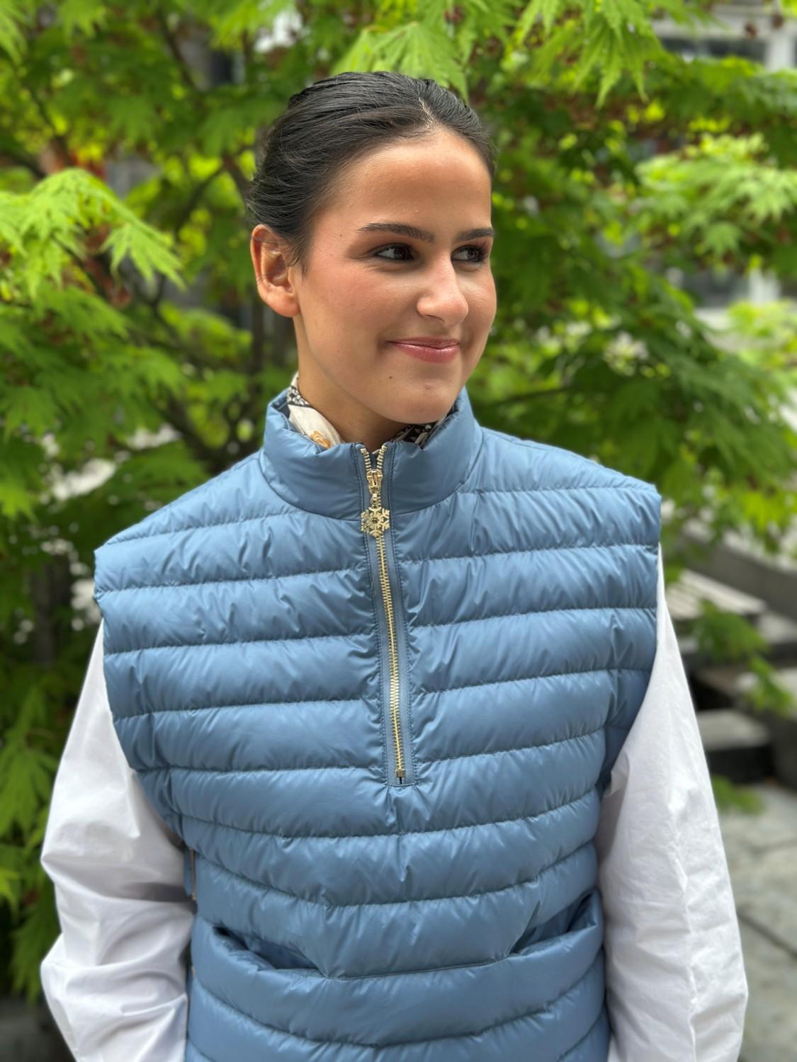 THOQ Dun THOQ dunvest sommerlett jeansblå, bilde 4 av 7