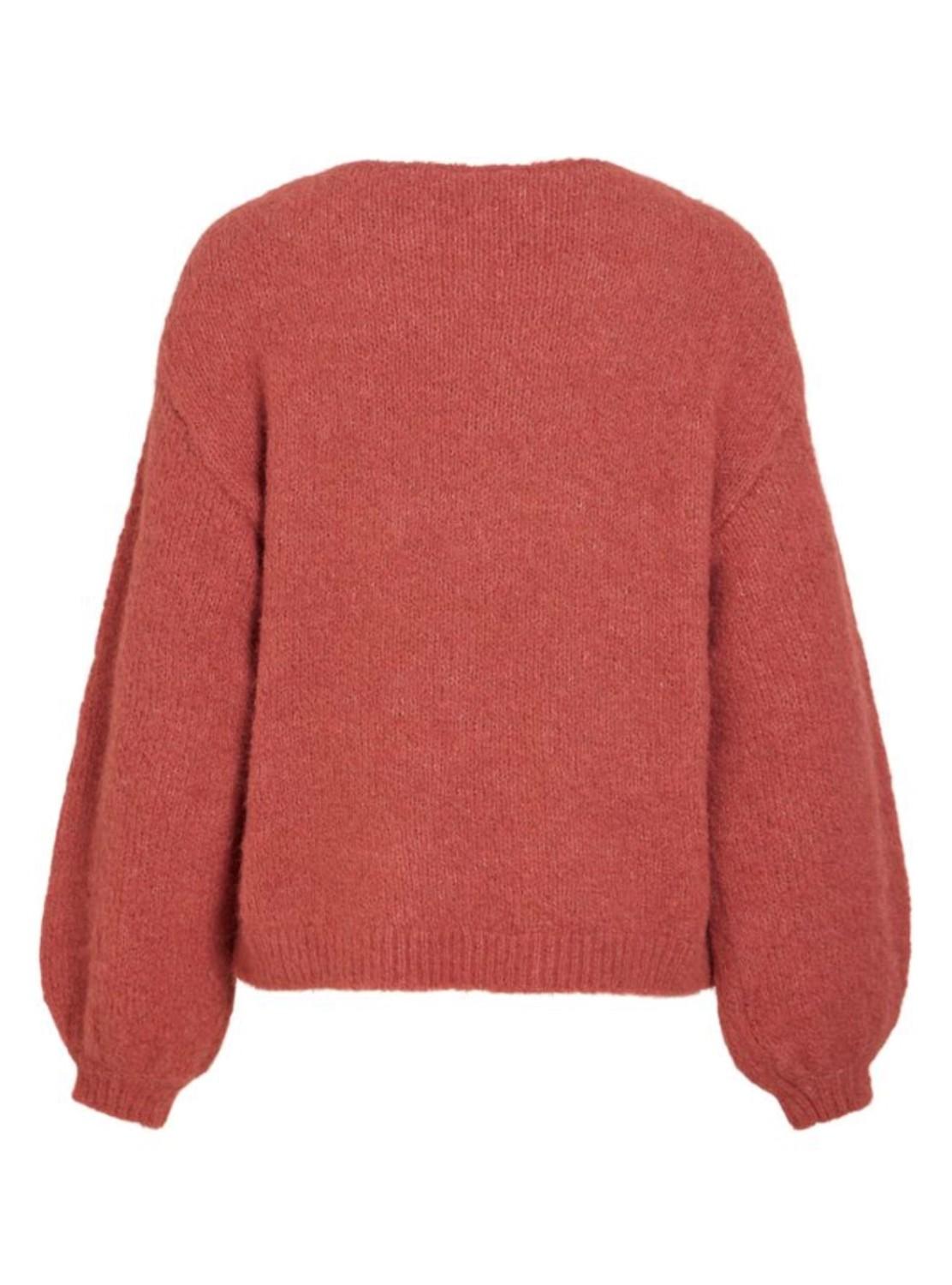 VILA Vimarley L/S knit pullover-noos mersale/melange, bilde 4 av 5