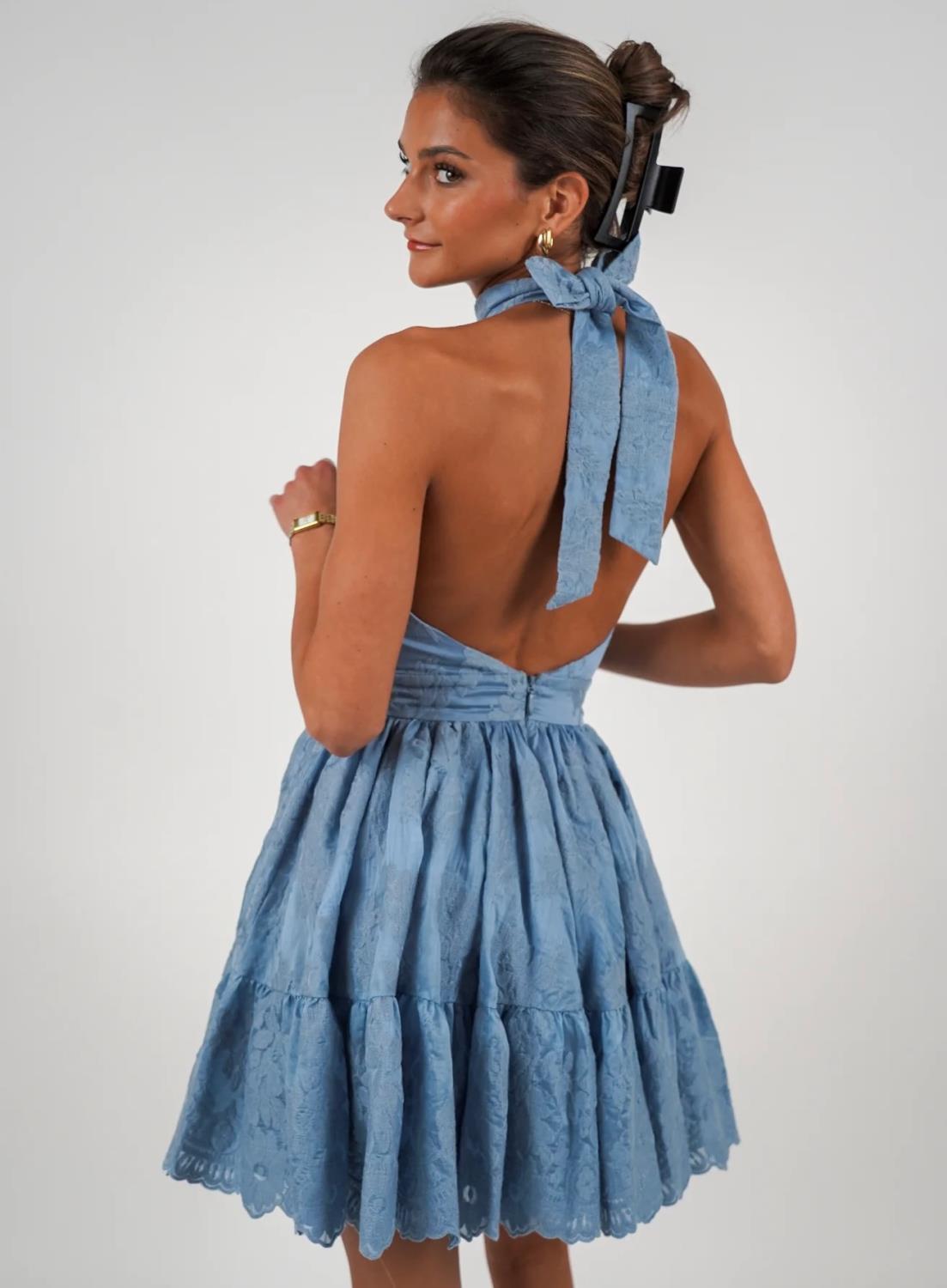 Golightly Princess Lace Dress Blue Lace blå, bilde 3 av 3