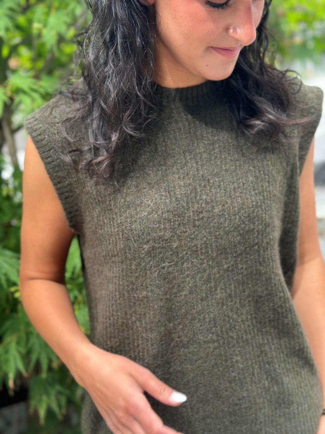 VILA Vilory o-neck knit waistkoat, bilde 2 av 2