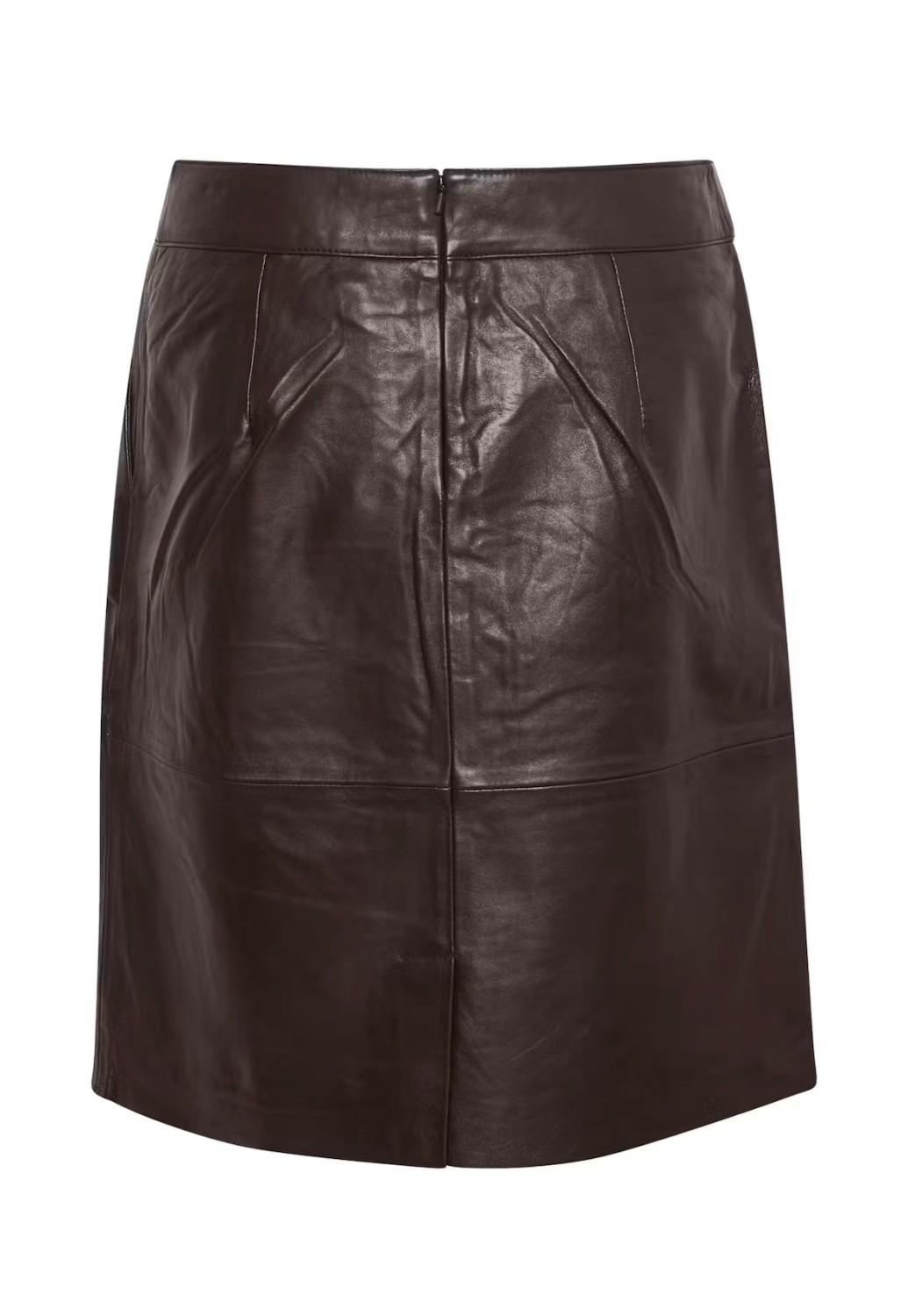 Culture CUberta leather skirt coffee bean, bilde 4 av 7