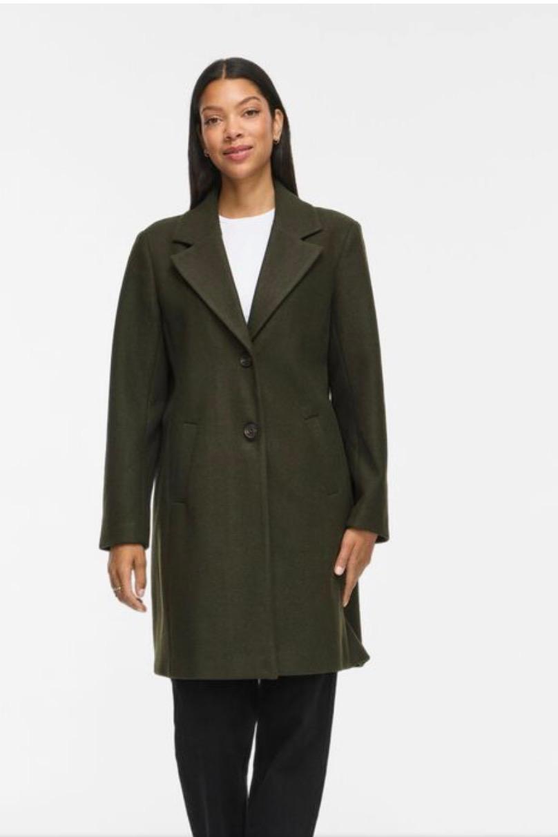 VILA Viclaudia button coat-noos, bilde 1 av 3