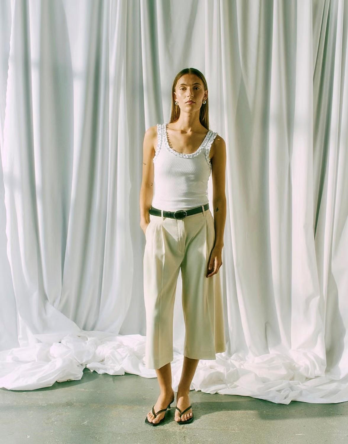 Copenhagen Muse CMTailor pant jet stream krem, bilde 5 av 5