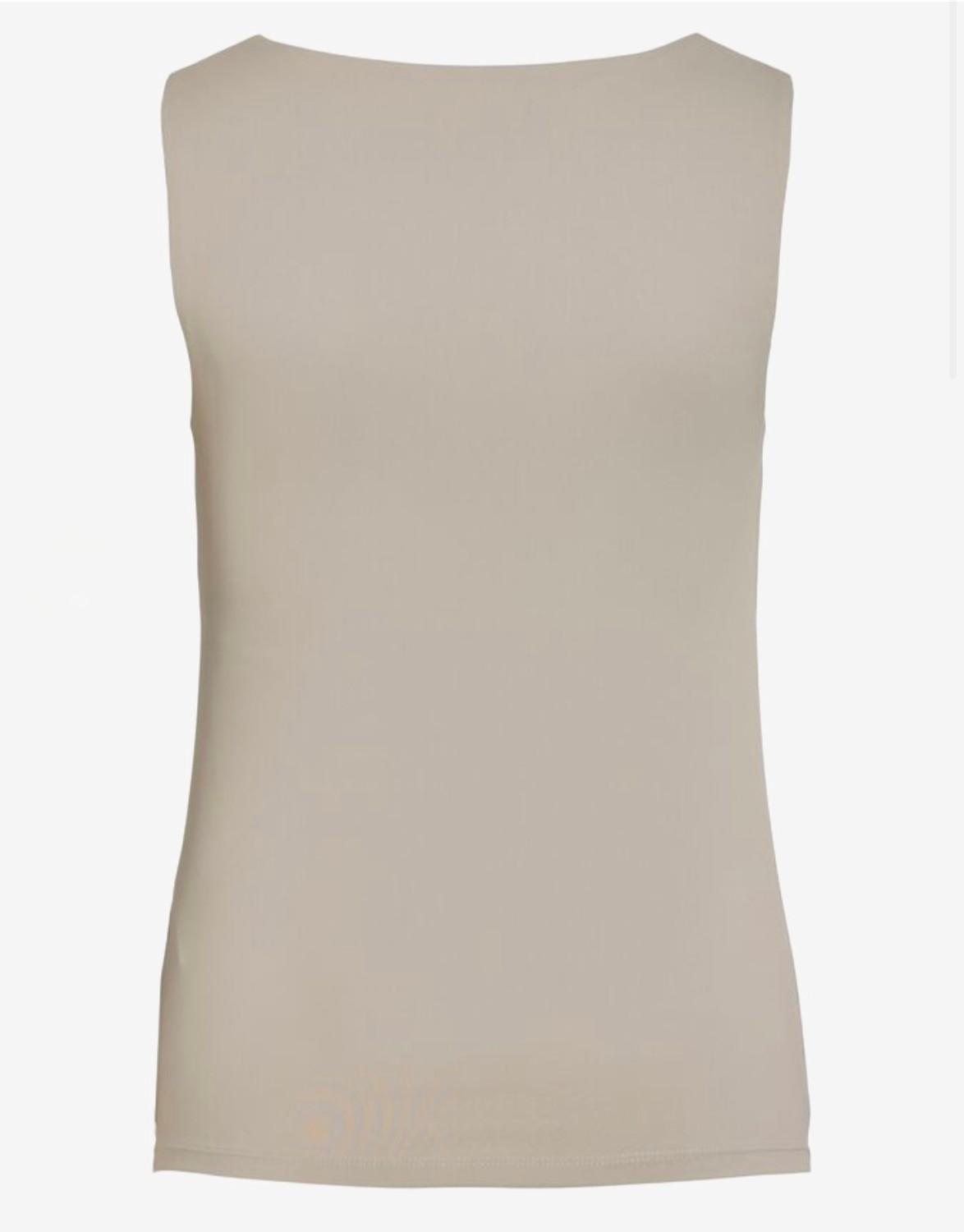 VILA Vikenza Tank Top silver grey beige, bilde 5 av 5