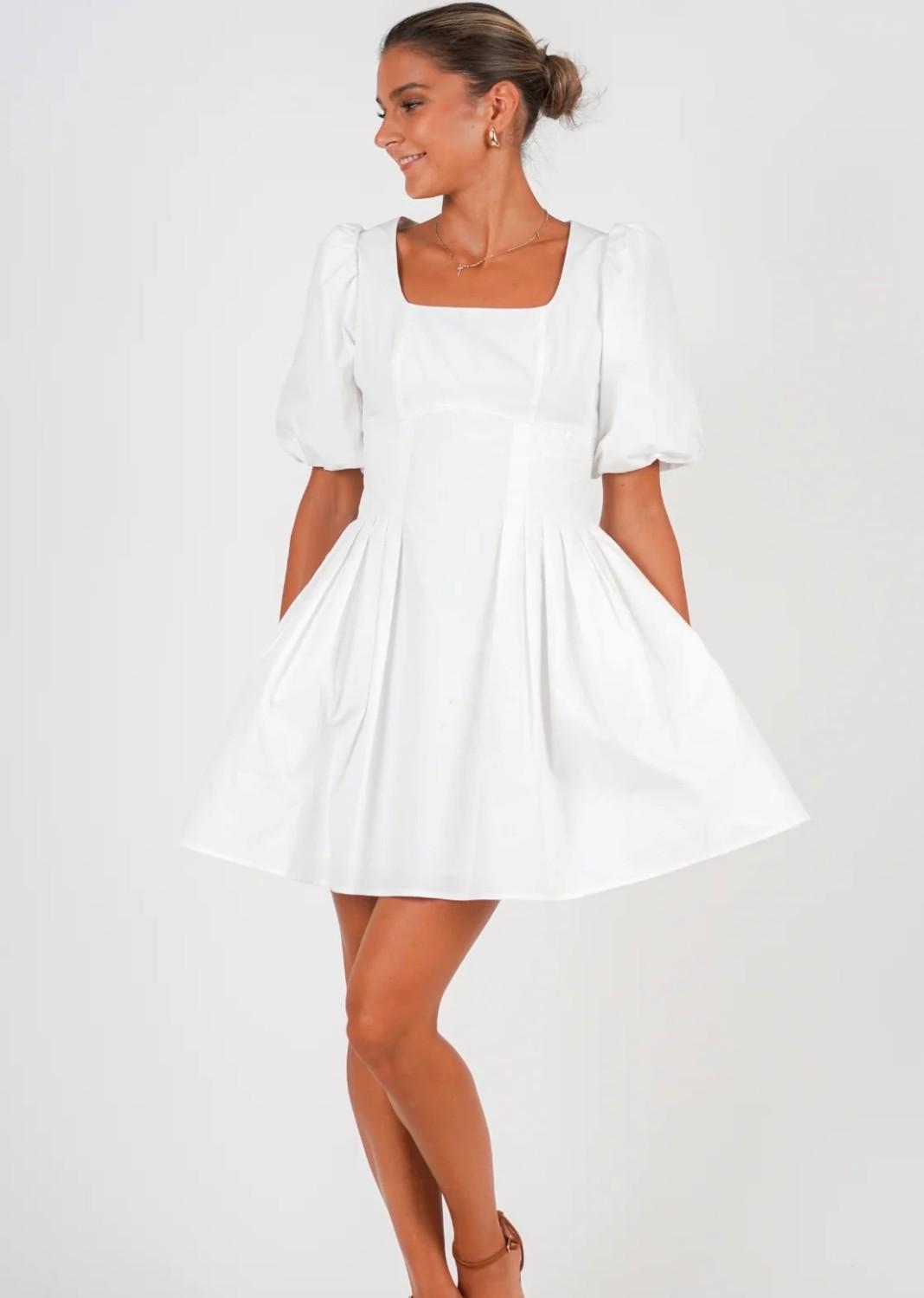 Golightly GLMuse Kjole Hvit, bilde 1 av 4