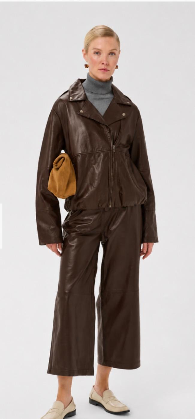 CUliopa Canja leather jacket brun, bilde 1 av 1