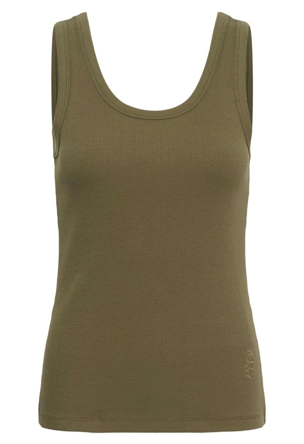 Culture CUalyssa rib tanktop dusky grønn, bilde 1 av 4