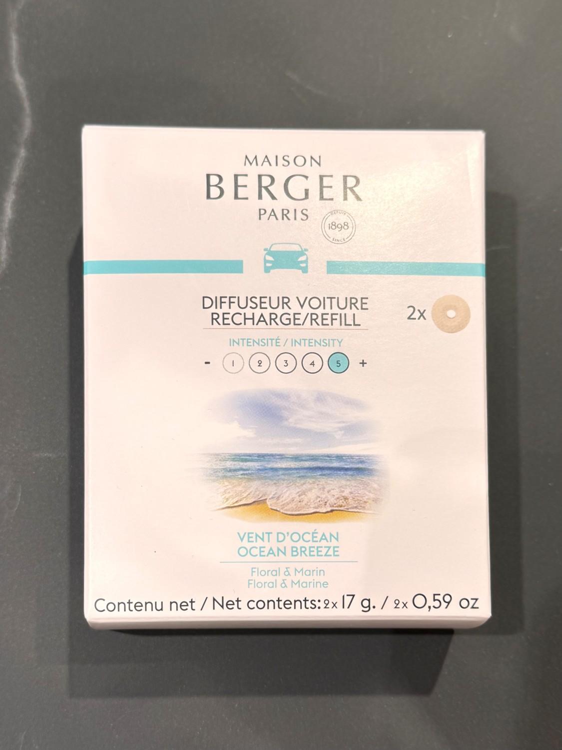 Maison Berger Ocean breeze car diffuser refills 2pk, bilde 1 av 2