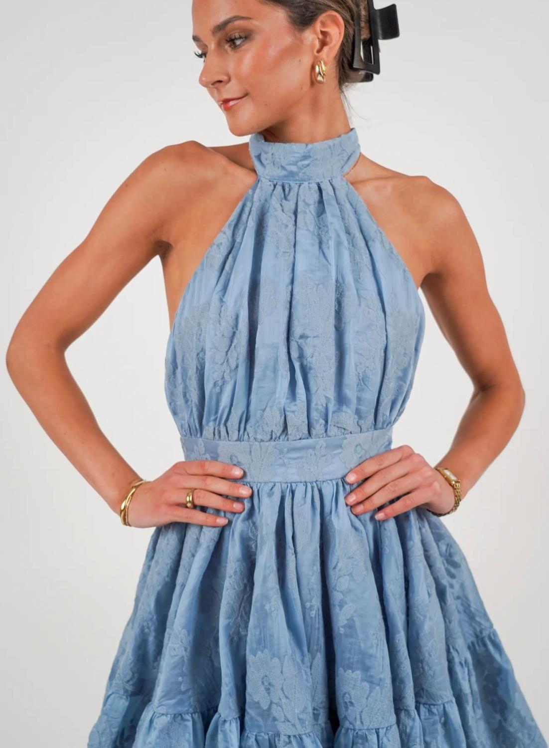 Golightly Princess Lace Dress Blue Lace blå, bilde 1 av 3