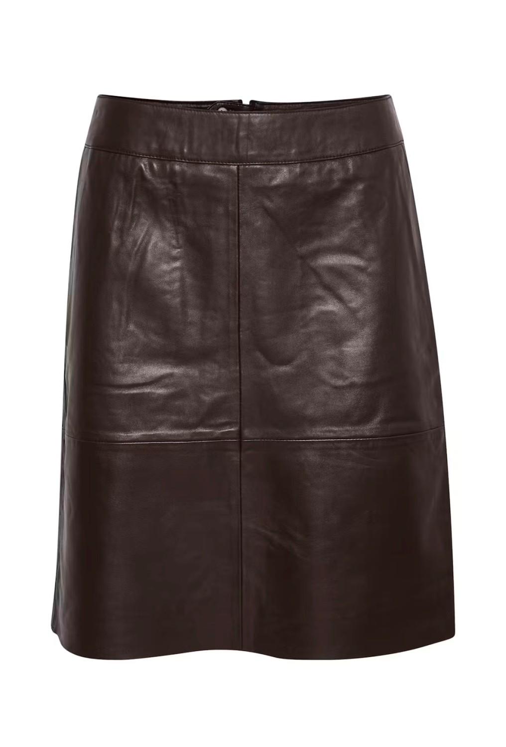 Culture CUberta leather skirt coffee bean, bilde 3 av 7
