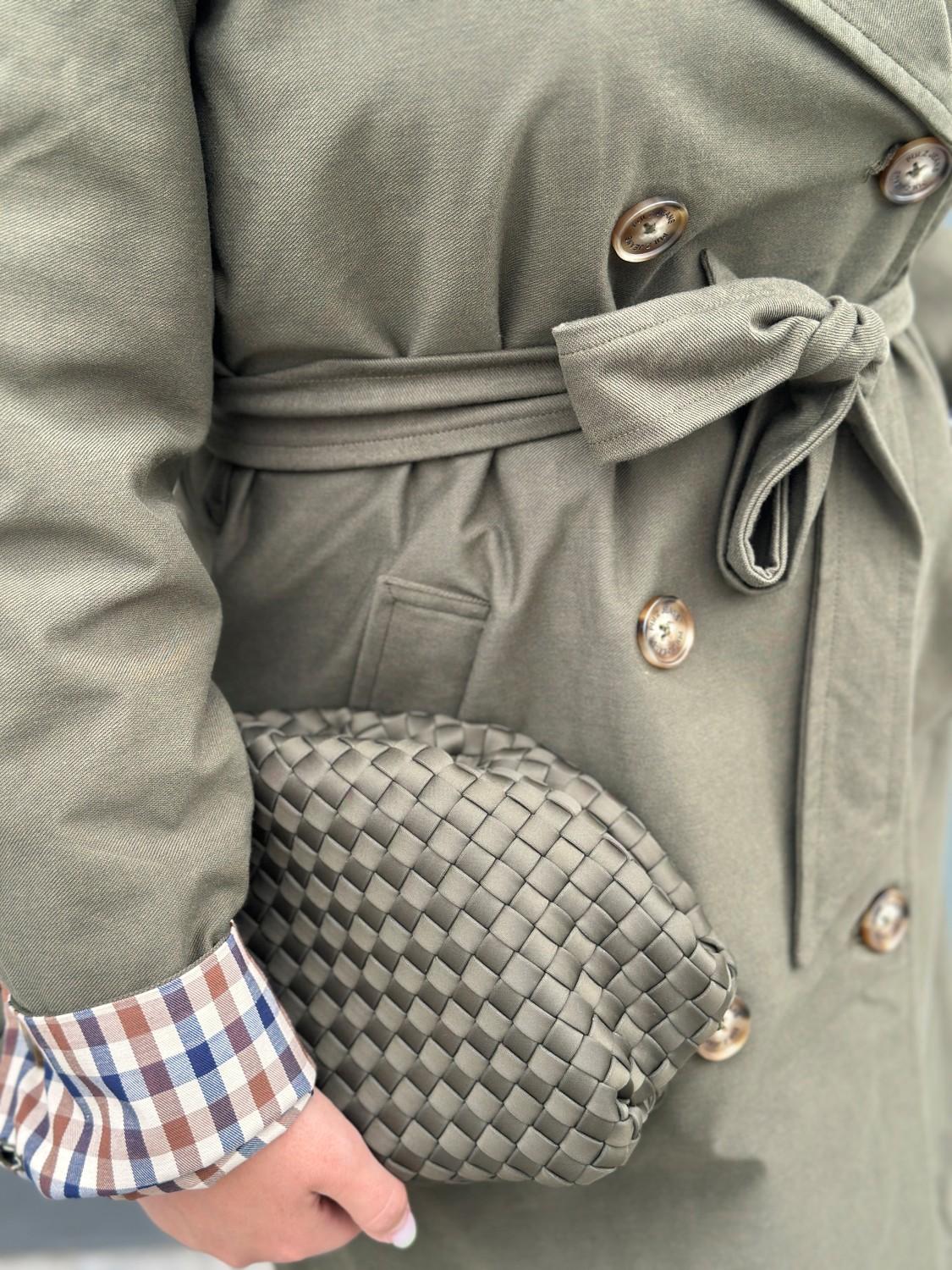 Pulz PZDeima Trench coat Military olive, bilde 3 av 3