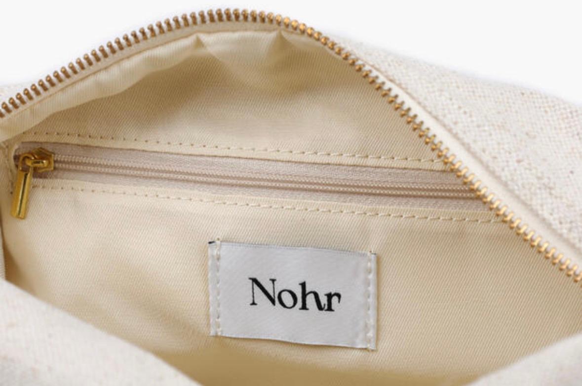 NOHR STUDIO NOHR luca canvas toalettmappe offwhite, bilde 2 av 4
