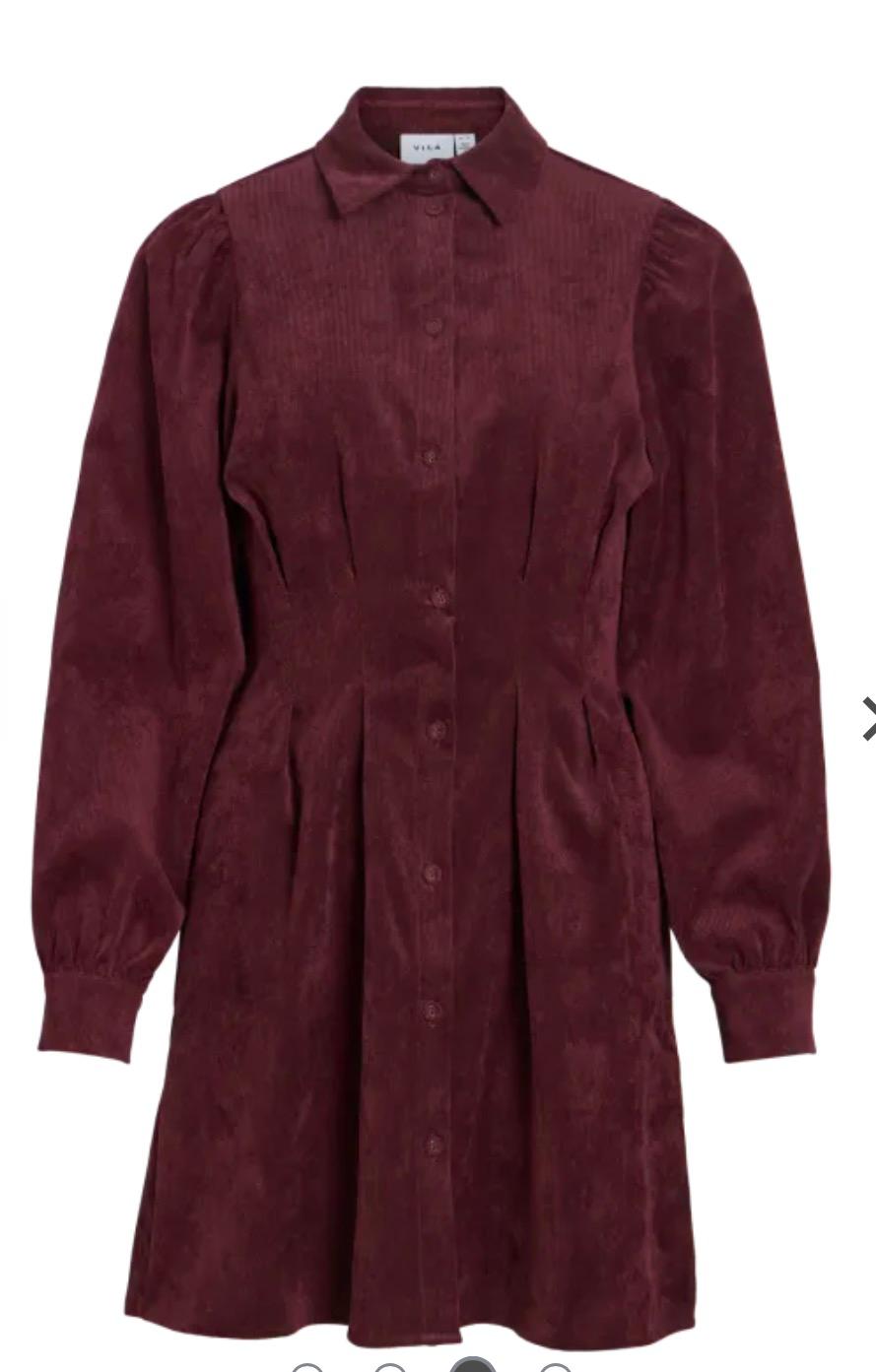 VILA Vicordu shirt dress Port royale, bilde 2 av 3