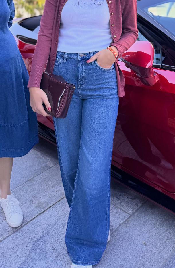 LEE Stella high waist wide leg blå, bilde 4 av 5