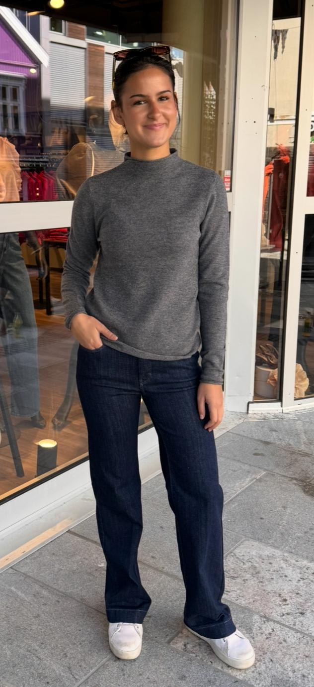 MAC Dream wide leg authentic dark denim D683 blå, bilde 2 av 7