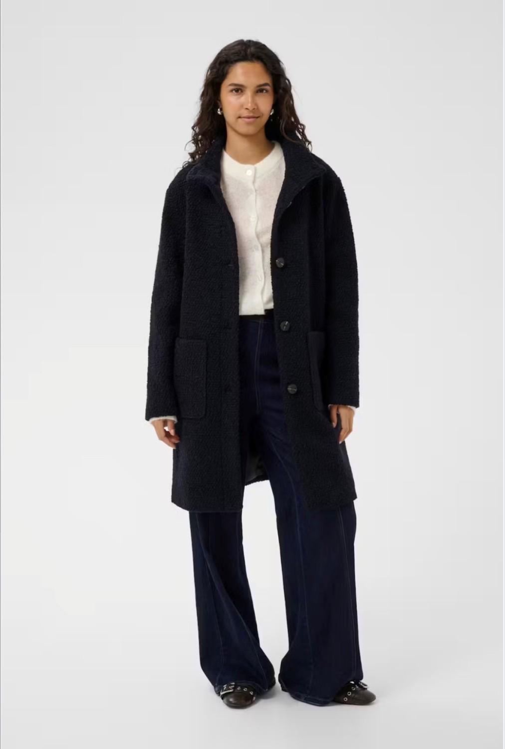 Saint Tropez FerddySZ wool coat sort, bilde 1 av 6