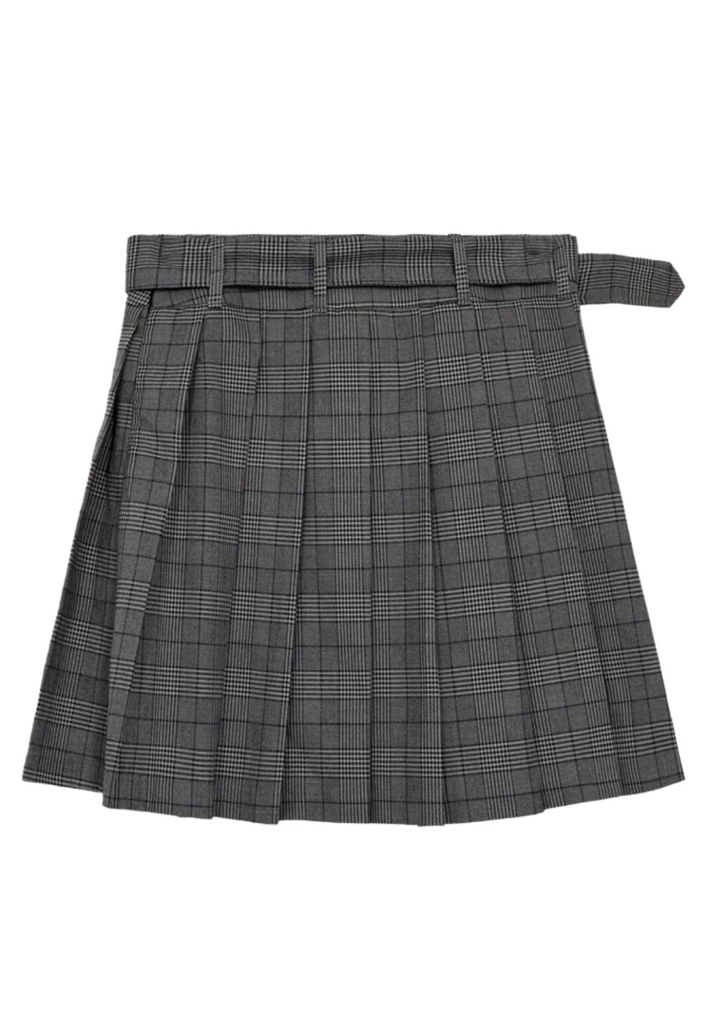 Copenhagen Muse Cmtailor-skirt black daphne grå, bilde 2 av 4