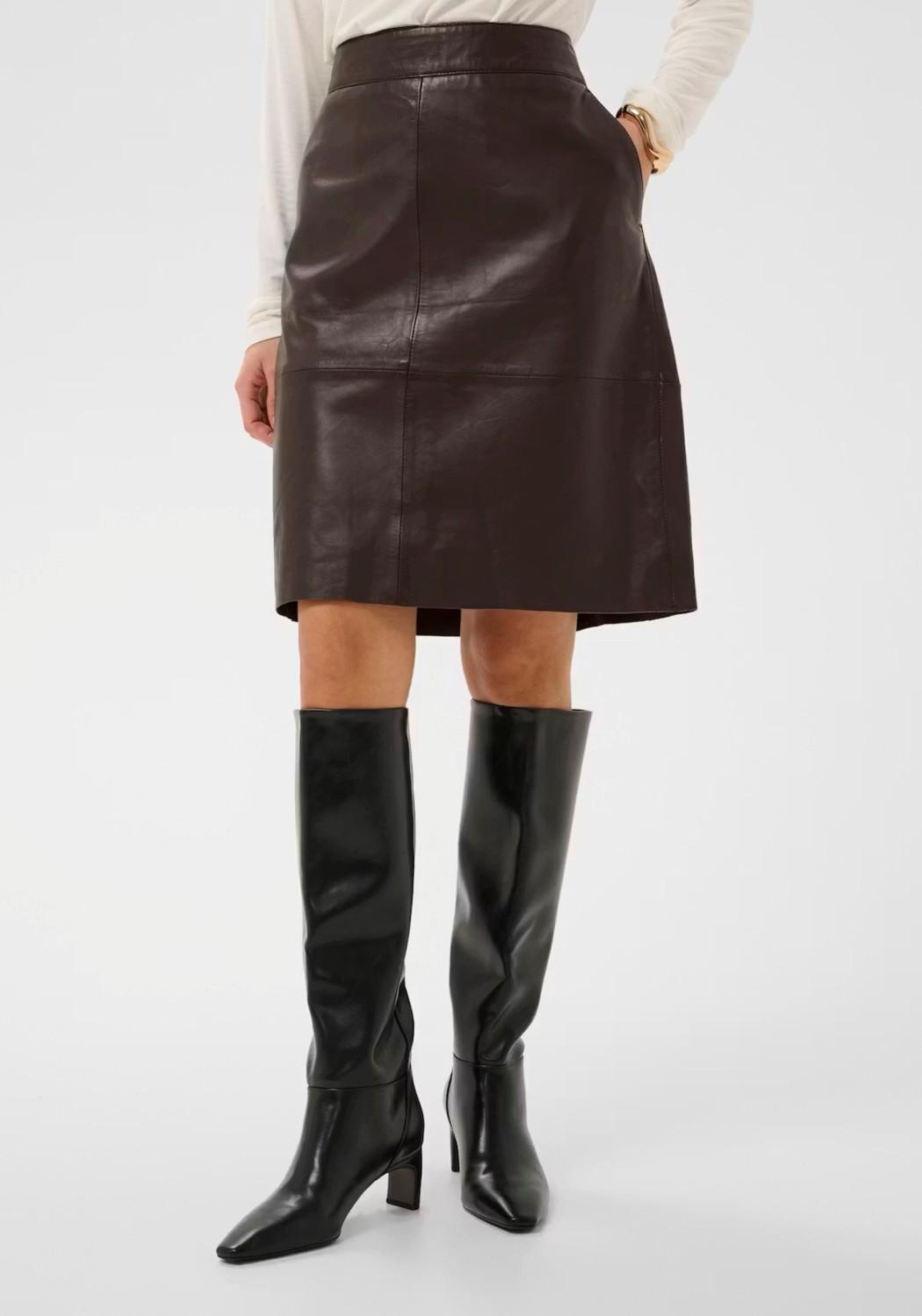 Culture CUberta leather skirt coffee bean, bilde 6 av 7