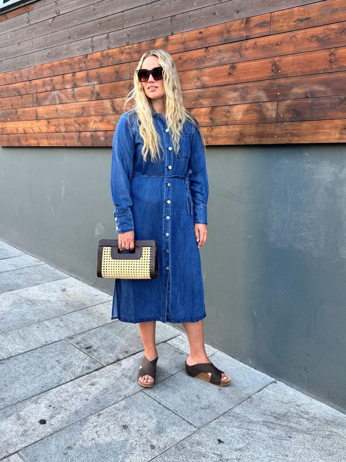 Pulz Pzdori Dress Medium blue denim, bilde 2 av 3