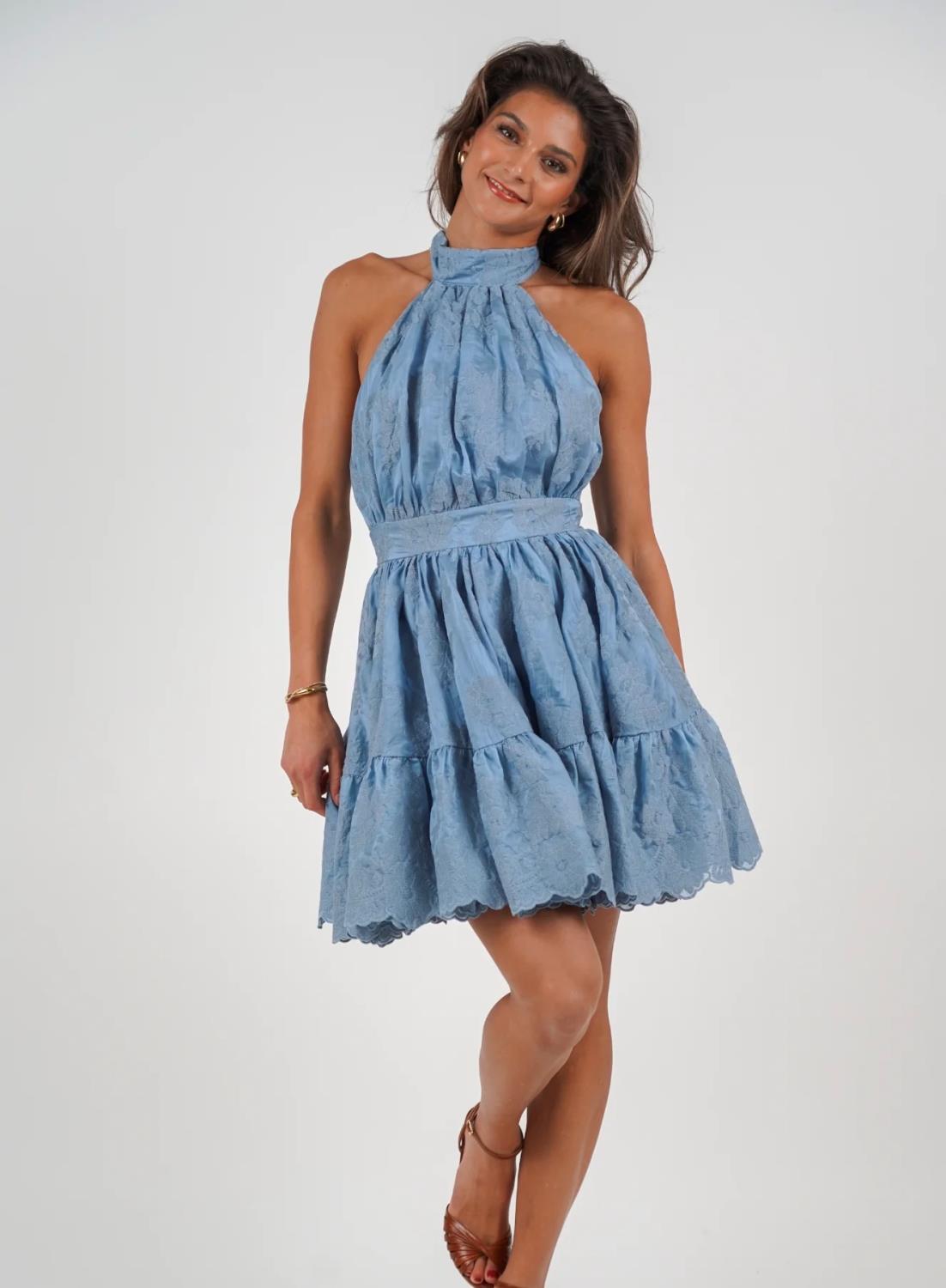 Golightly Princess Lace Dress Blue Lace blå, bilde 2 av 3