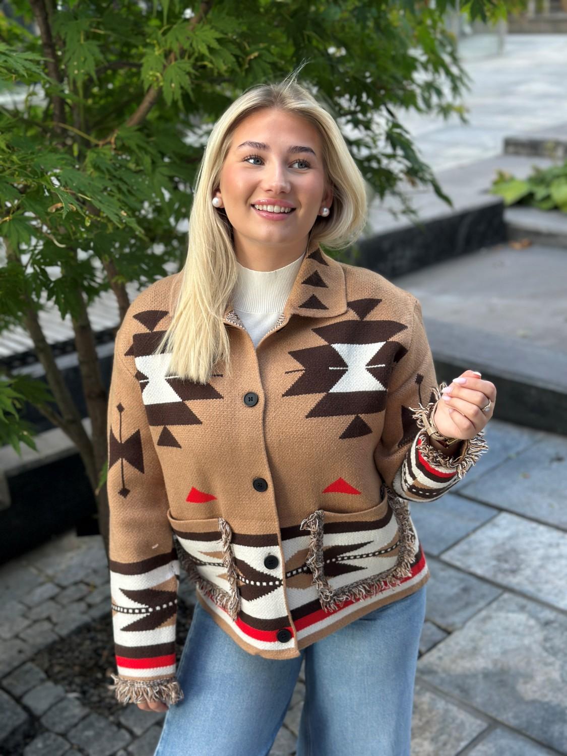 LECOCO Betty Cardigan Camel