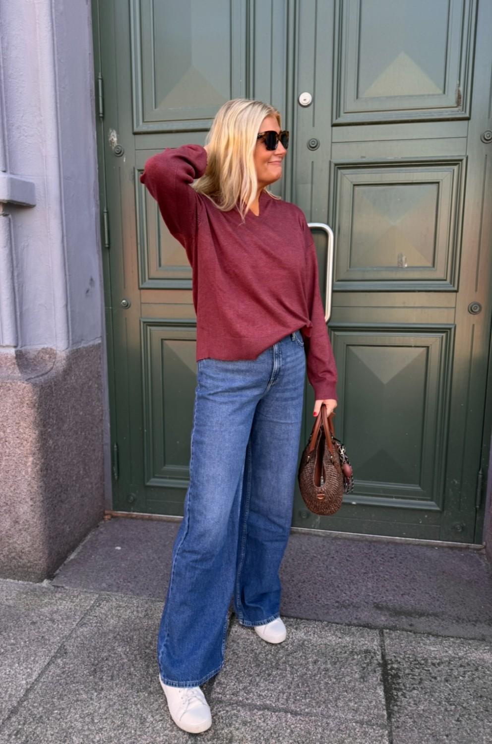 LEE Stella high waist wide leg blå, bilde 1 av 5