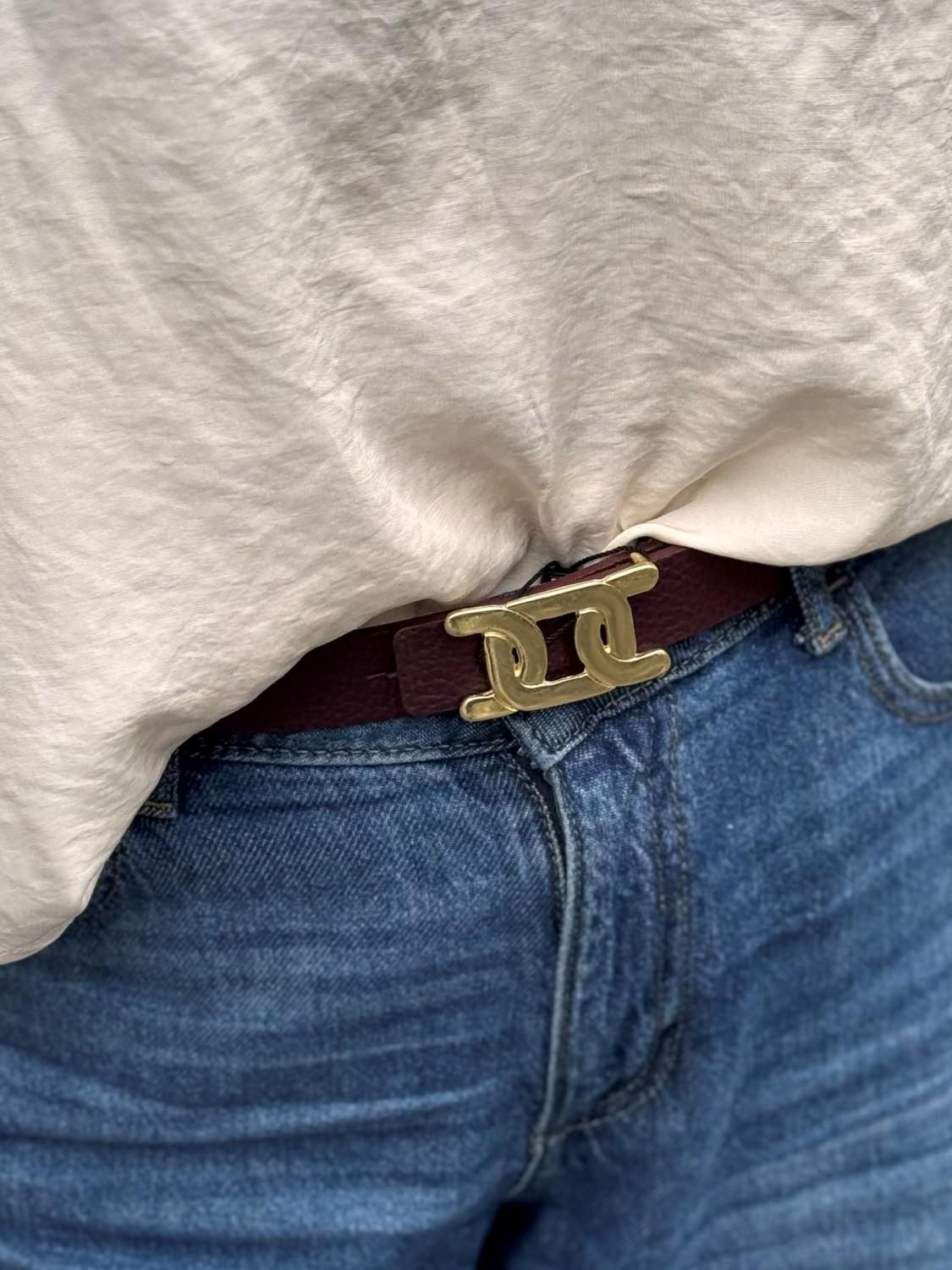 Black Colour Bcenya belt burgunder, bilde 2 av 2