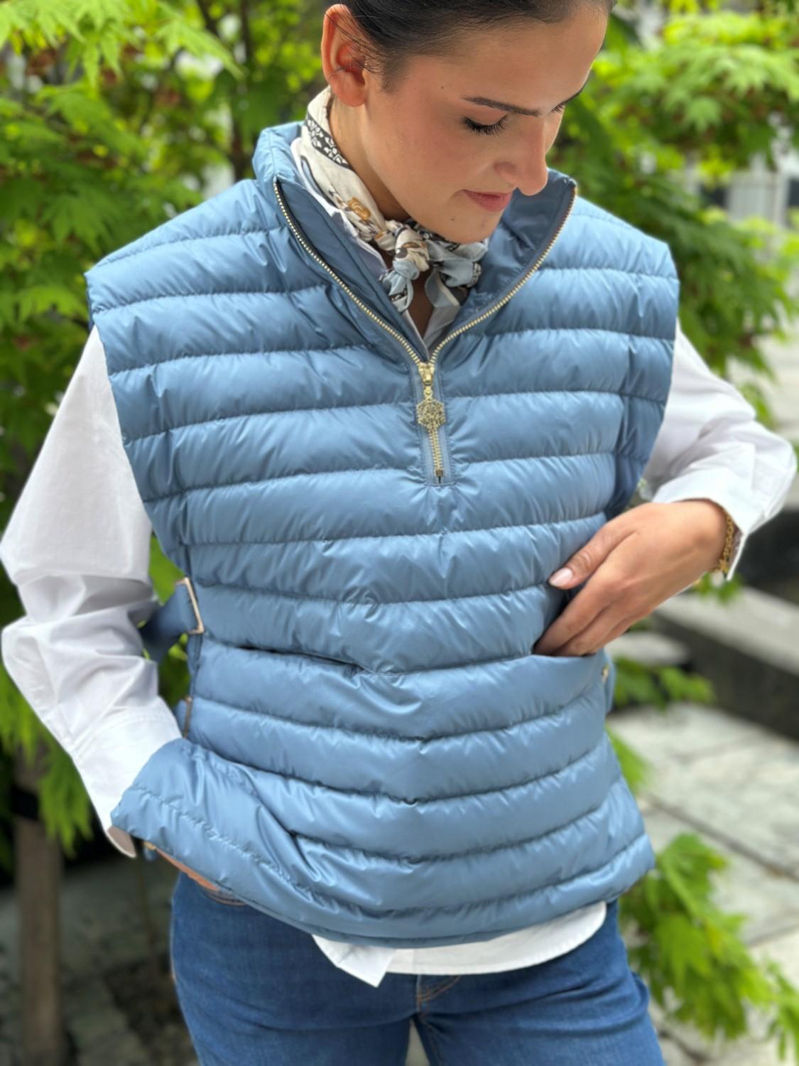THOQ Dun THOQ dunvest sommerlett jeansblå, bilde 6 av 7