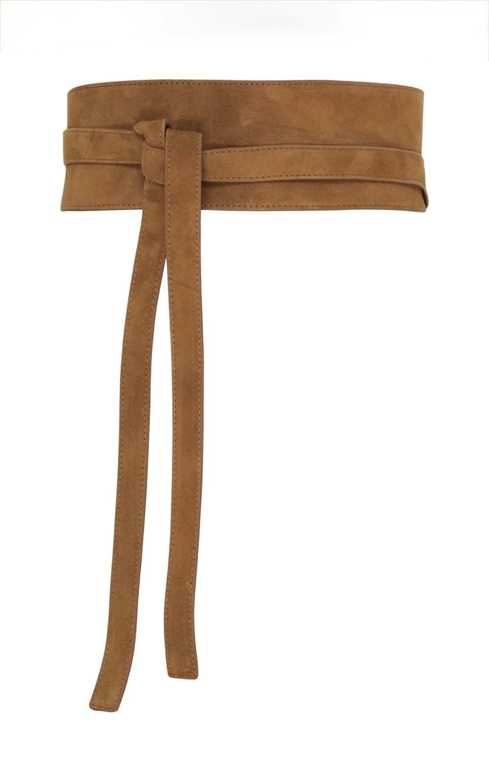 BUTTERFLY CPH Suede waist belt caramel, bilde 1 av 1