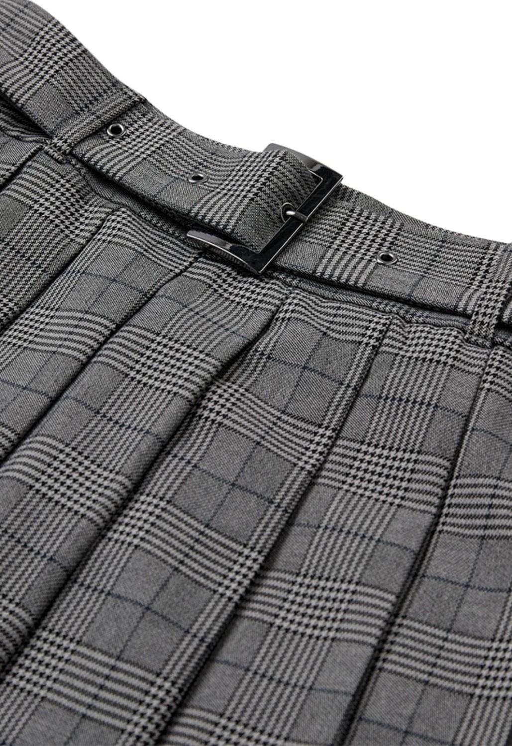Copenhagen Muse Cmtailor-skirt black daphne grå, bilde 3 av 4