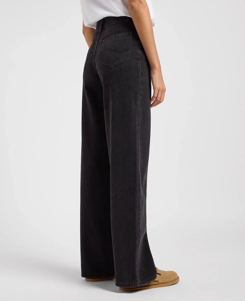 Lee stella high waist wide leg grå svart, bilde 3 av 5