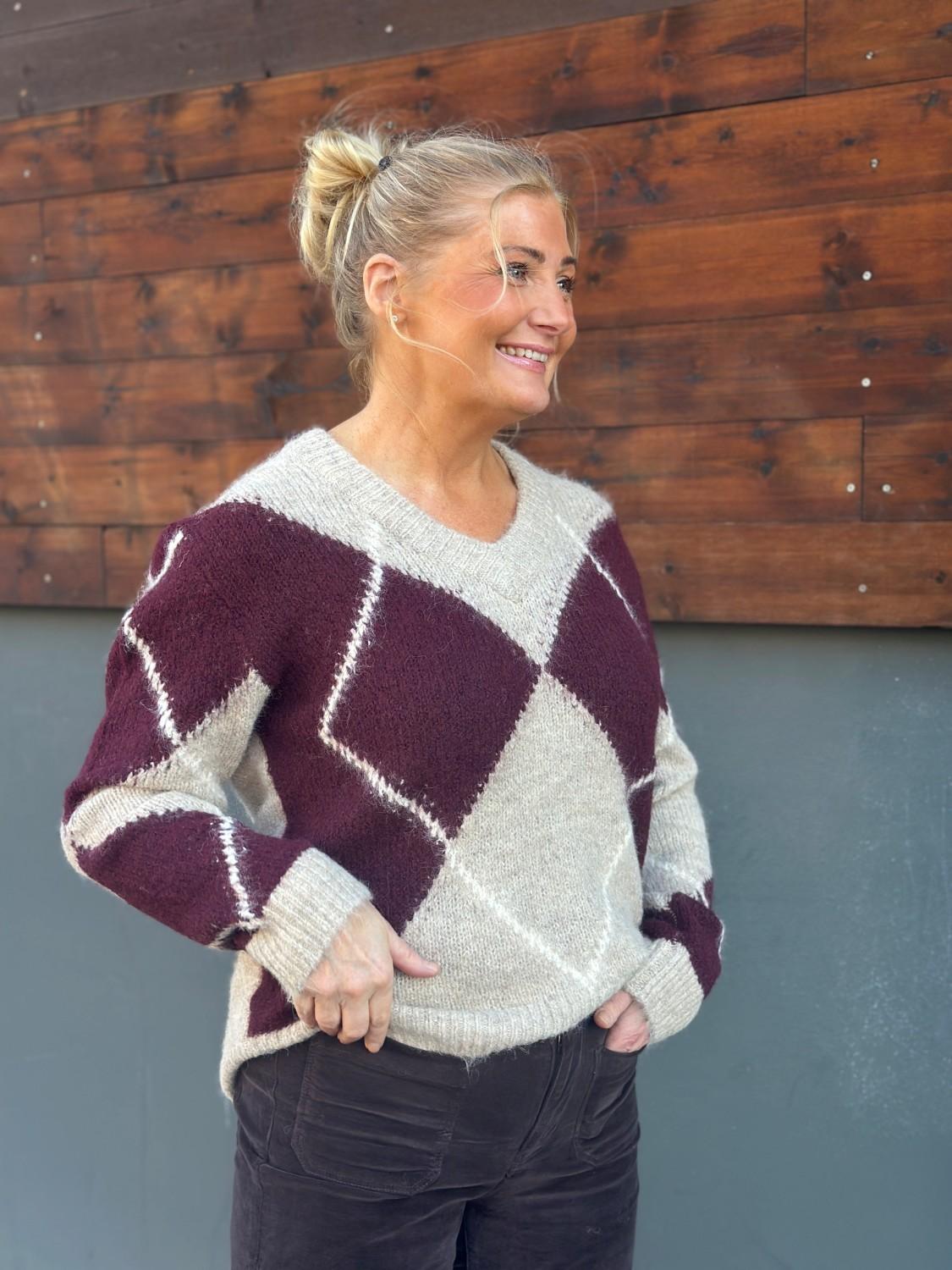 VILA Vitolise Knit top Ruter, bilde 3 av 3