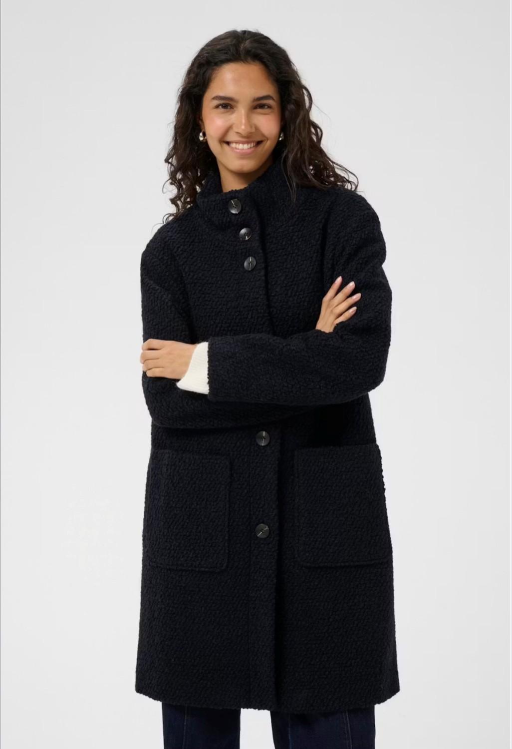 Saint Tropez FerddySZ wool coat sort, bilde 2 av 6