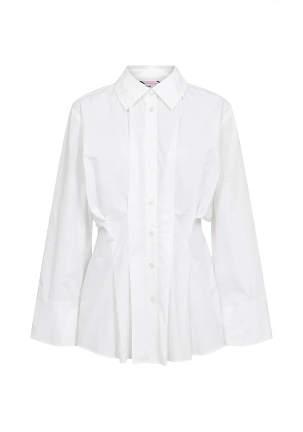NÜMPH Nuelfa shirt bright white i hvit