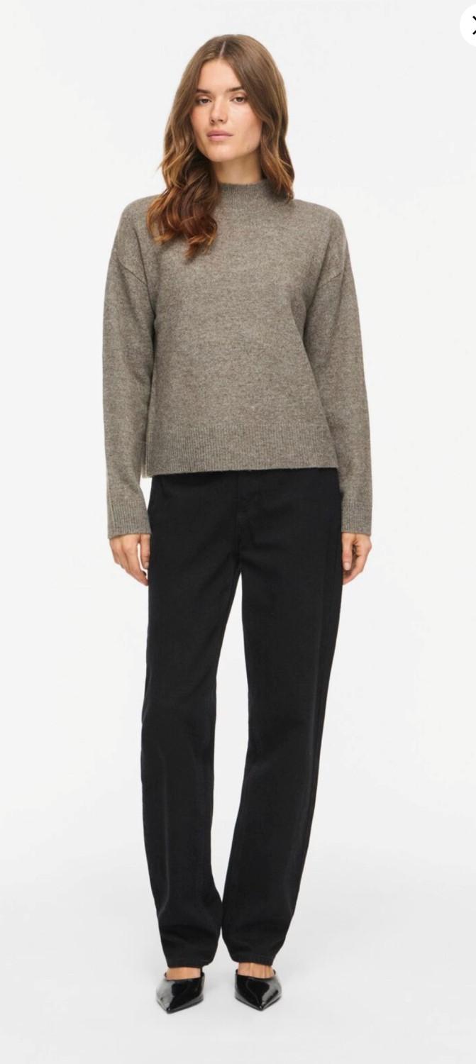 VILA Viaylin Highneck L/s Knit top, bilde 1 av 2