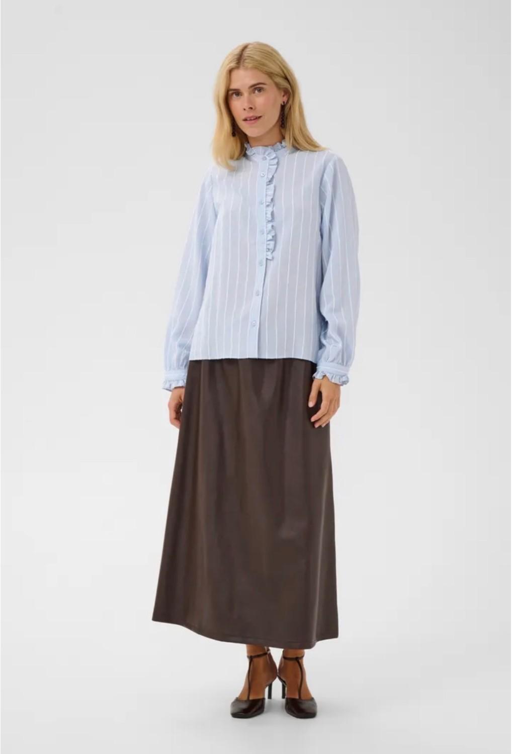 Culture CUarin bluse blå/hvit stripe, bilde 4 av 4