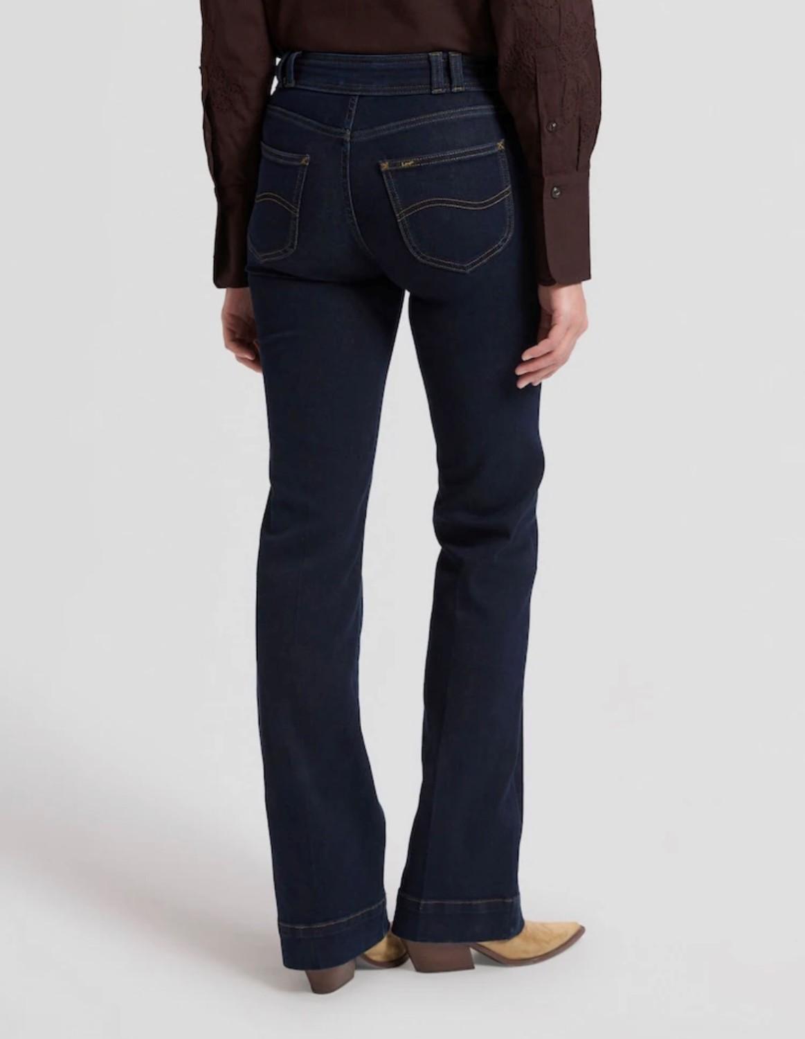 LEE Mid rise bootcut 70s LANA trances of dark mørk blå, bilde 2 av 4