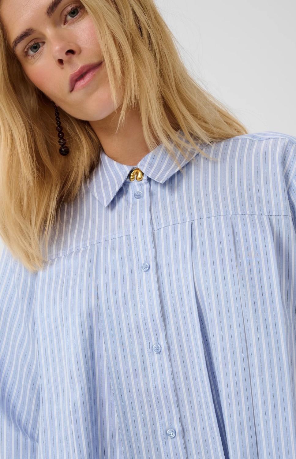 CUmanga shirt blue/white stripe, bilde 2 av 4