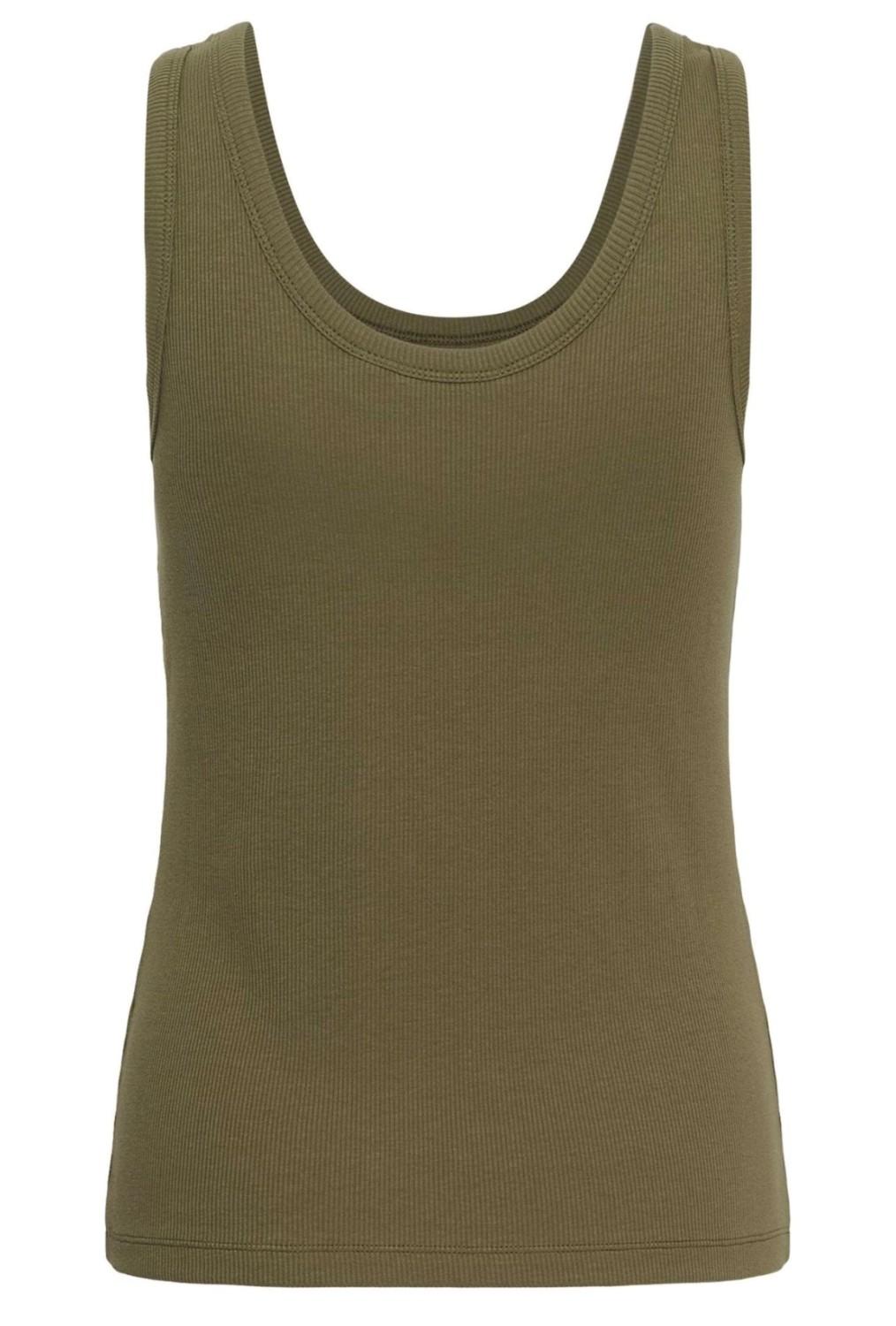 Culture CUalyssa rib tanktop dusky grønn, bilde 2 av 4