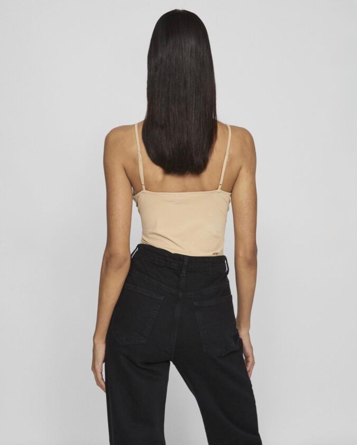 VILA VIKENZA singlet tynn stropp cuban sand noos, bilde 5 av 5