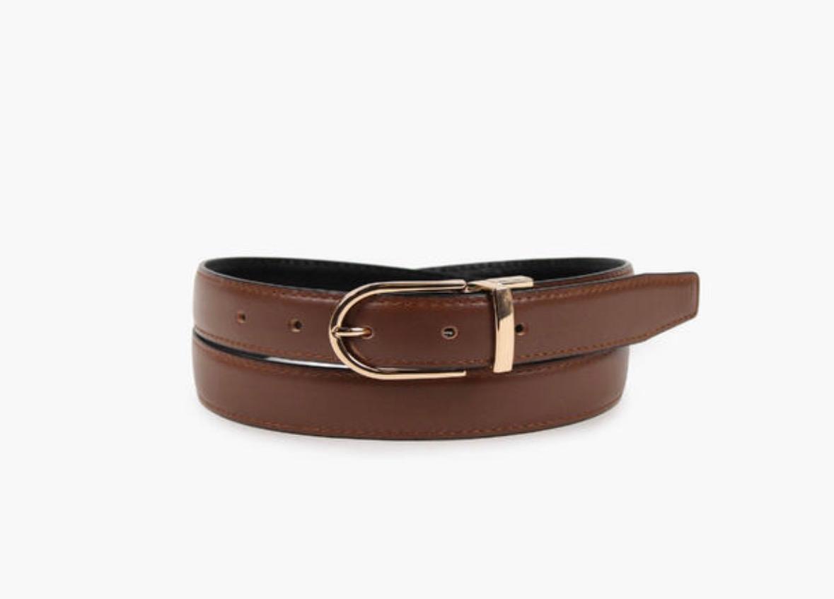 NOHR STUDIO Hedvig reversibelt skinn brun/sort, bilde 2 av 2
