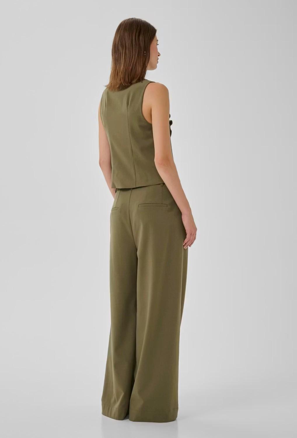 My Essential Wardrobe MWHace sille high wide pant capers grønn, bilde 5 av 12